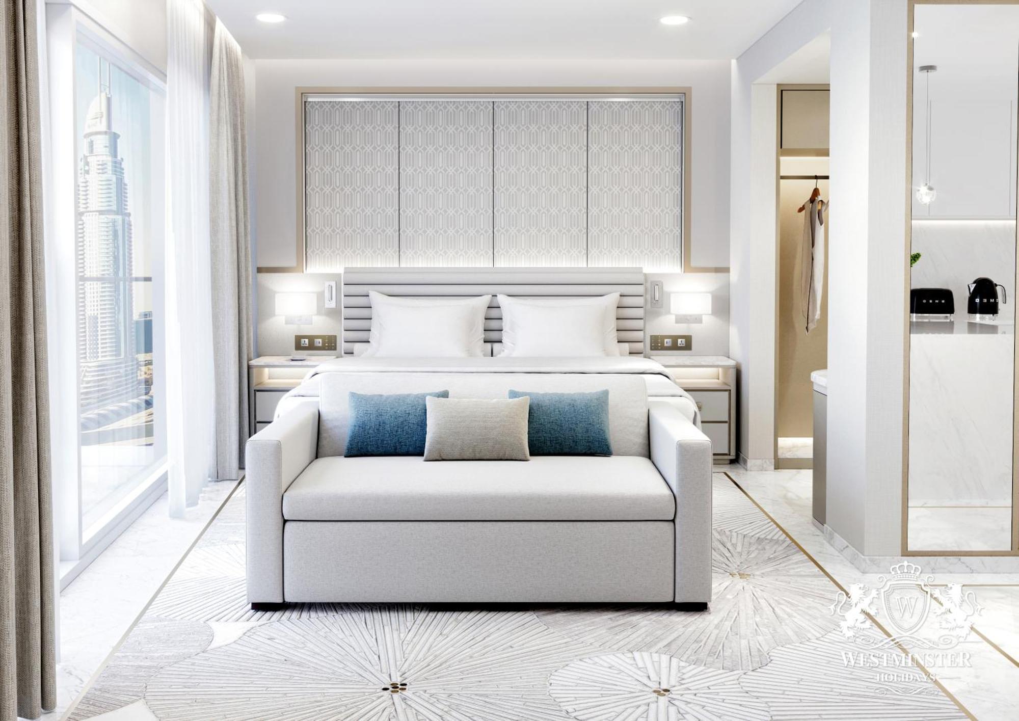 Westminster Dubai Mall ภายนอก รูปภาพ A rendering of a bedroom in a Signature Suite
